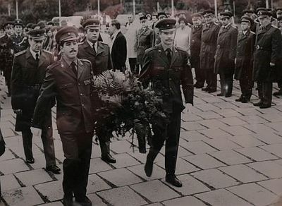 Koszorúzás a Felszabadulási emlékműnél, 1979 Nagy szocialista ünnepek Szombathelyen