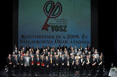 Kiosztották a 2009-es vállalkozói díjakat