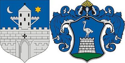 Szombathely és Vas megye címere Szombathely és Vas megye címere