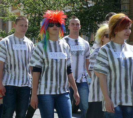 A szombathelyi Savaria Szakképző bolondballagása 2012