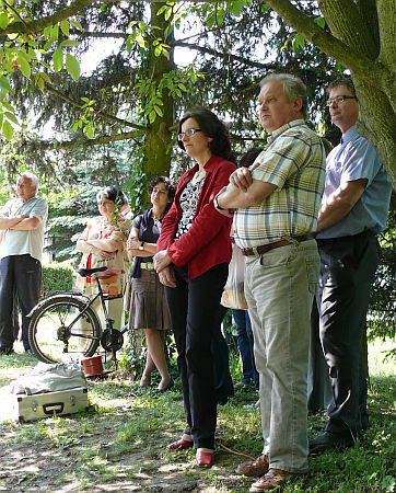 Kámoni arborétum, alapkőletétel