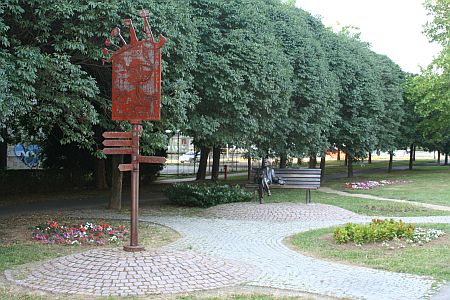 Csigaszobor Szombathelyen