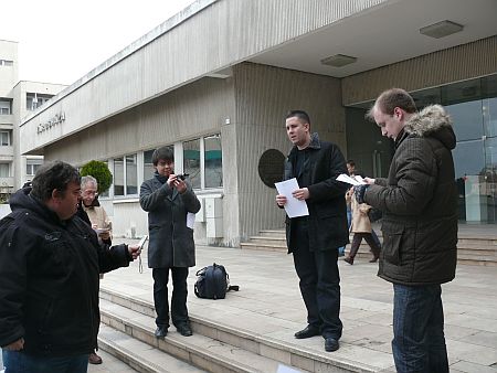 Czeglédy Csaba sajtótájékoztattója