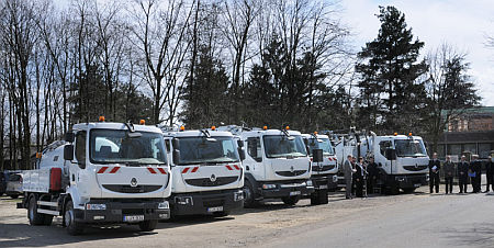 Csatornakarbantartó gépek átadása Szombathelyen