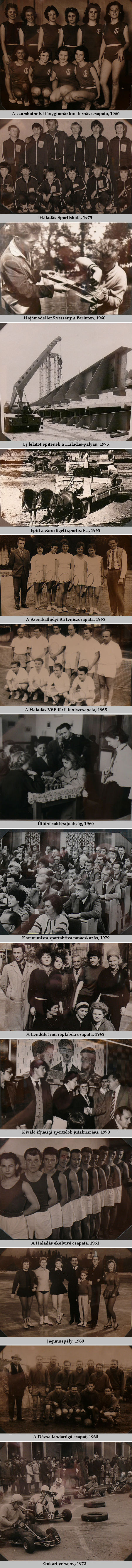 Sport, Szombathely, 60-as, 70-es &eacute;vek