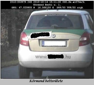 Gyorshajtók Vas megyében, 2010. október