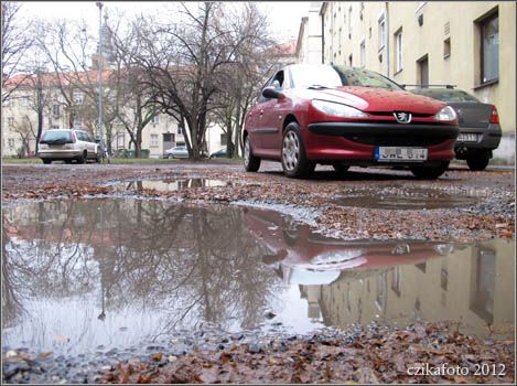 Szombathelyi parkolás a sárban