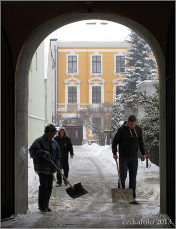 Hóesés Szombathelyen