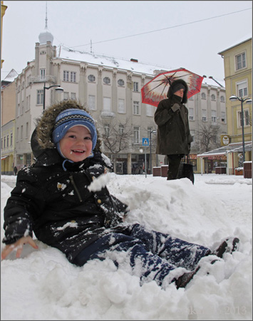 Hóesés Szombathelyen