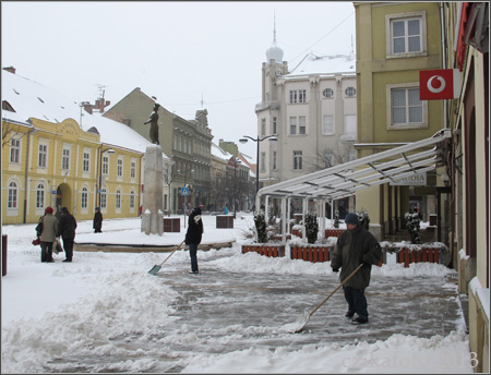 Hóesés Szombathelyen