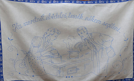 Népi falvédő