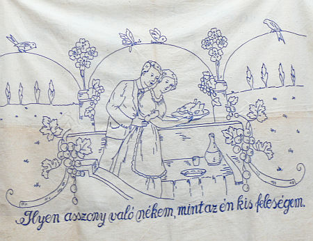 Népi falvédő