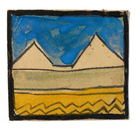 Egon Schiele: Faldekoráció terv, 1918 
