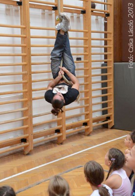 A Cirque du Soleil társulatának tagjai Szombathelyen
