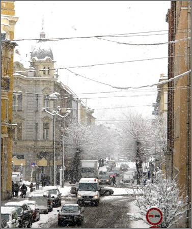 Hóesés Szombathelyen