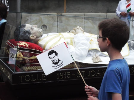 Don Bosco ereklyéje Szombathelyen
