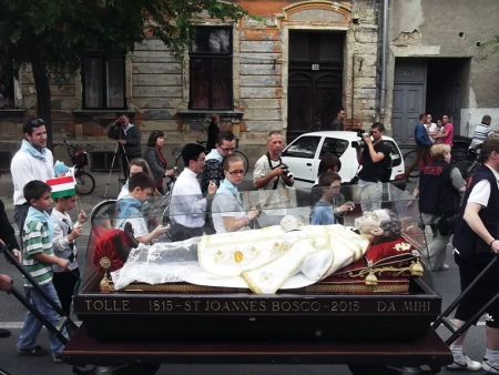 Don Bosco ereklyéje Szombathelyen