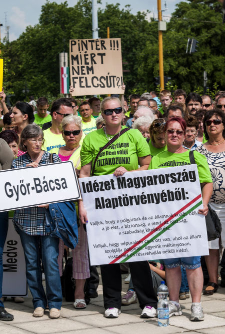 Győri tüntetés