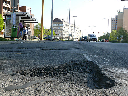 Kátyúk Szombathelyen