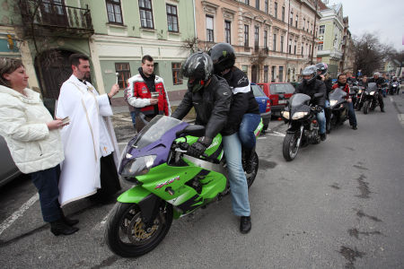 Motorosok megáldása Nagykanizsán