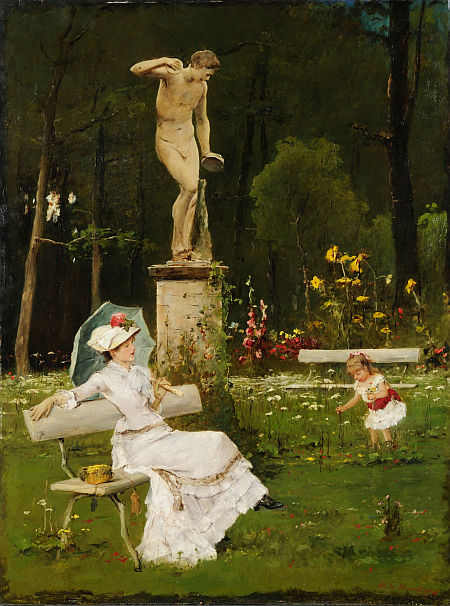 Munkácsy Mihály: Parkban (1885 körül)