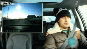 Robbanó meteorit GIF