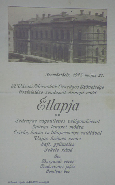 Spiegler Tibor étlap