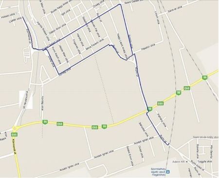 Szombathely, észak - déli kerékpárút új szakasza