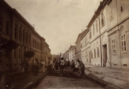 Útépítés a Szily János utcában