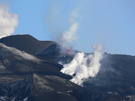 Eyjafjallajökull, az izlandi működő vulkán