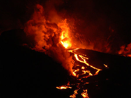 Eyjafjallajökull, az izlandi működő vulkán