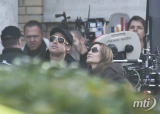 Angelina Jolie és Brad Pitt Budapesten