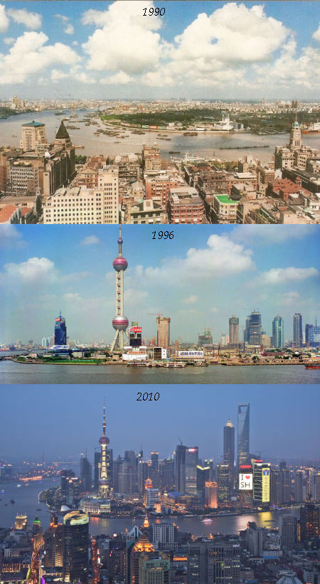 Sanghaj 1990 - 1996 - 2010
