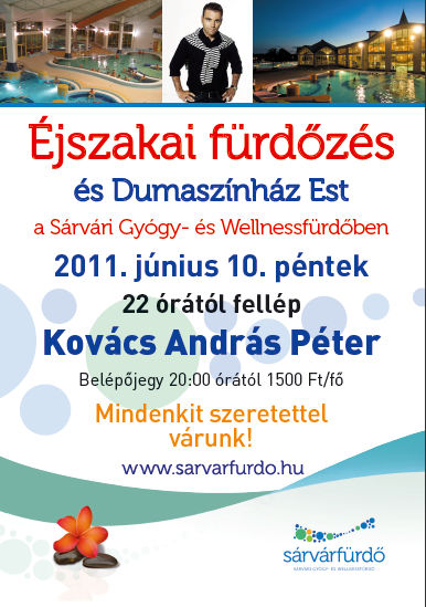 Sárvár, éjszakai fürdőzés