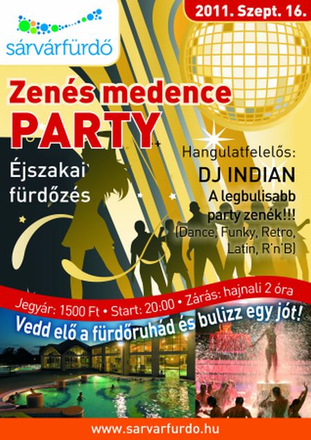 Sárvár, éjszakai fürdés