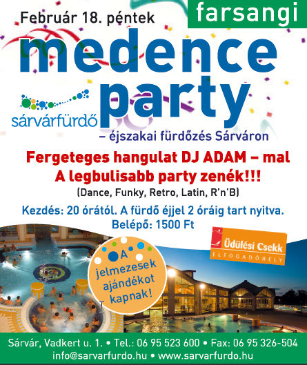 Sárvár medence parti
