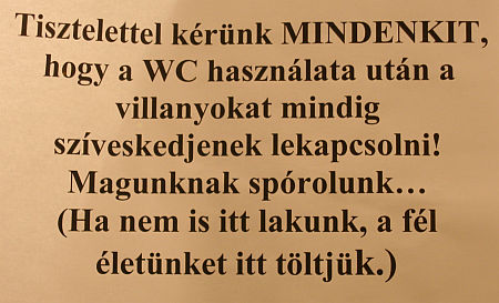 wc kiírás
