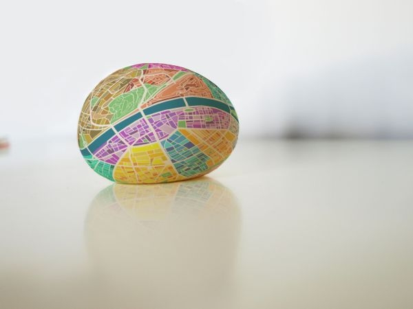 Gumiból készült stresszlabda, mint Budapest-térkép Gumiból készült stresszlabda, mint Budapest-térkép