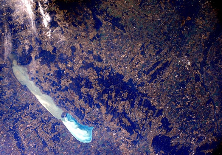 A Balaton az űrből A Balaton az űrből