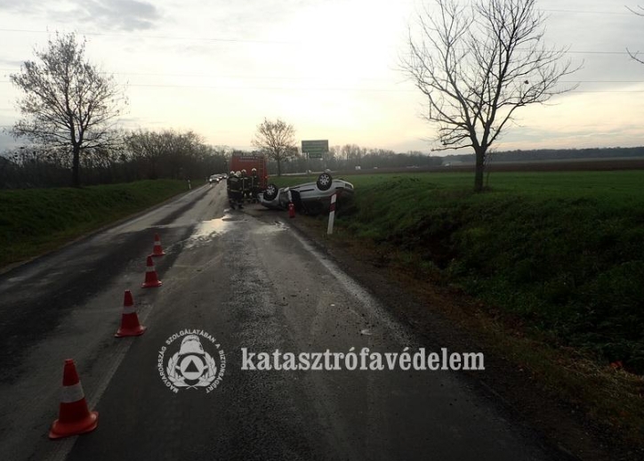 Megint borulásos baleset történt Vas megyében Megint borulásos baleset történt Vas megyében
