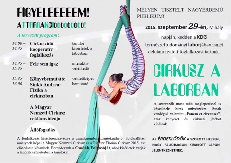 cirkusz a laborban KDG cirkusz a laborban KDG