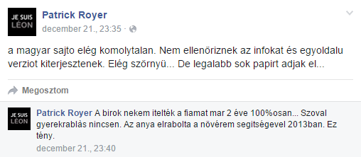 Úgy tűnik, Leon apjával tölti a karácsonyt Úgy tűnik, Leon apjával tölti a karácsonyt