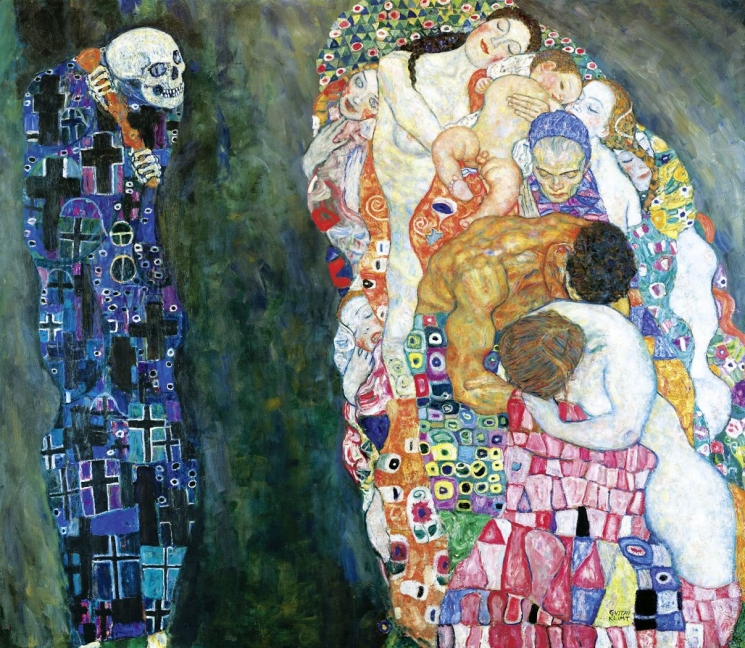 Gustav Klimt (1862-1918), Halál és élet, 1910/11, átdolgozva 1915/16, LEOPOLD MUSEUM, Wien 1900-Sammlung
