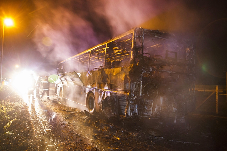 Legégett egy busz Zala megyében