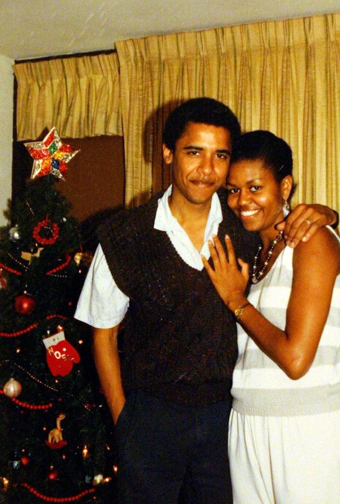 Obamáék egykori karácsonya