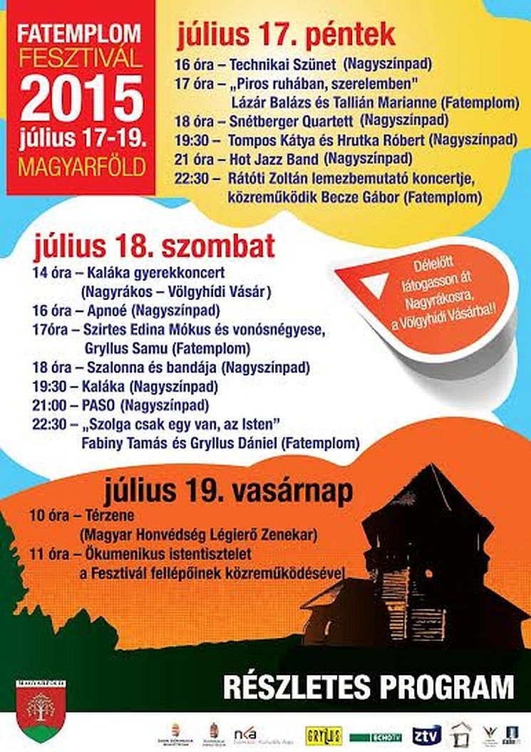 Fatemplom Fesztivál az Őrségben (2015.július 17-19.) Fatemplom Fesztivál az Őrségben (2015.július 17-19.)