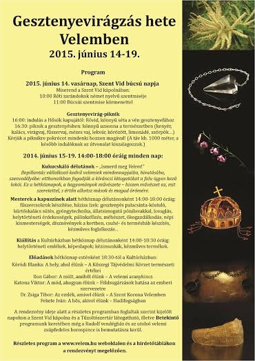 Gesztenyevirágzás hete Velemben Gesztenyevirágzás hete Velemben