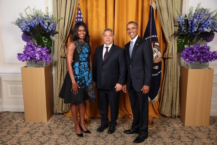 Orbán Viktor Barack Obamával és feleségével Orbán Viktor Barack Obamával és feleségével