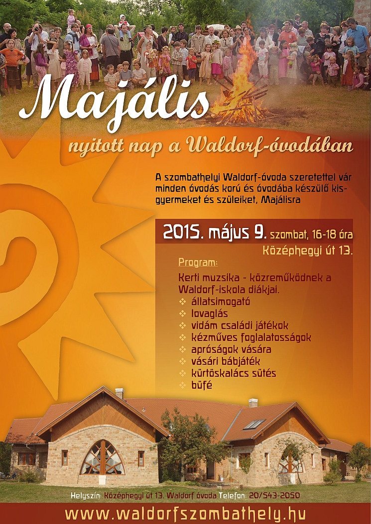 Majális és nyitott nap a szombathelyi Waldorf-óvodában