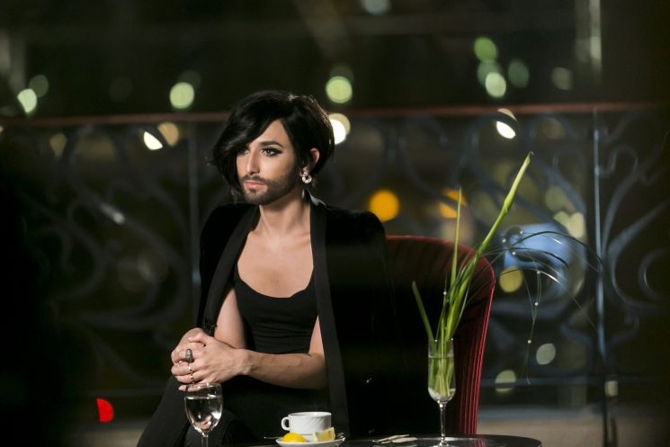 Conchita Wurst Budapesten van